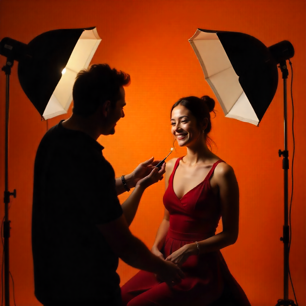 Kulissien takana Vendorstoreextra valokuvausistunnossa